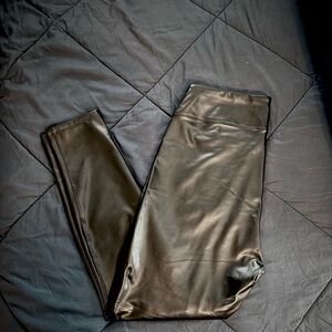 Black Faux Leather Leggings